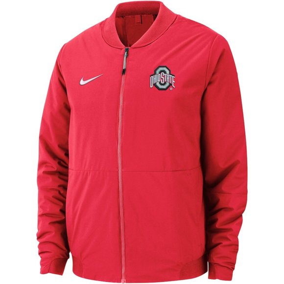 NWT Nike Men's Bomber Jacket College Shield Ohio - Picture 2 of 16